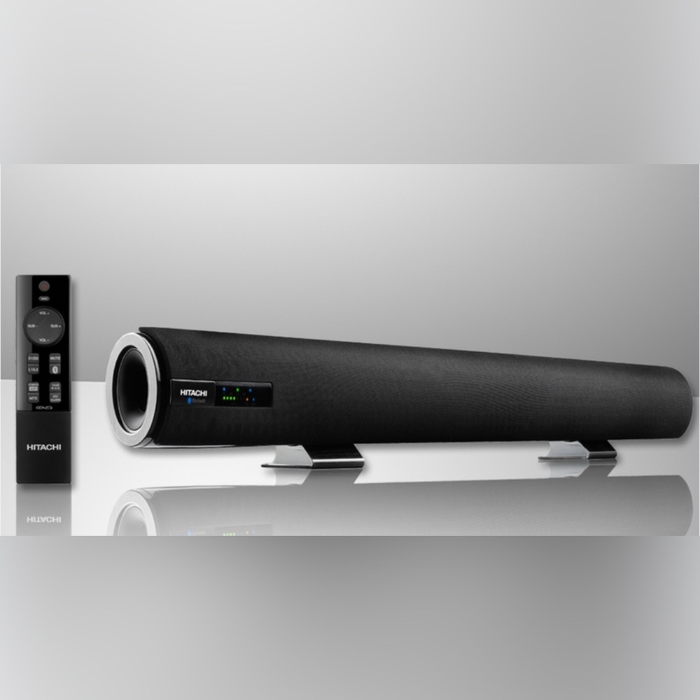 Hitachi HSB32B26 hifi Bluetooth Sound Bar with remote & onn adapter. Working.